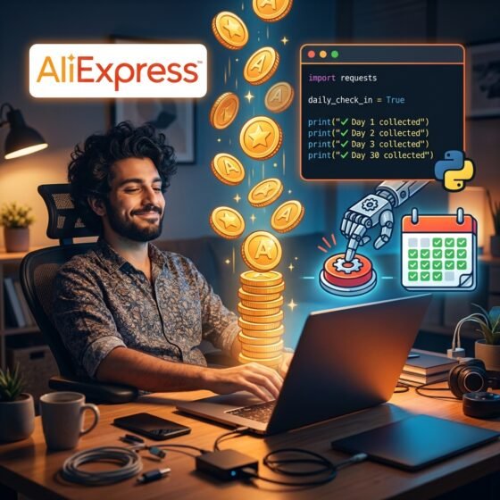 AliExpress Coins - أتمتة جمع aliexpress coins يومياً مجاناً