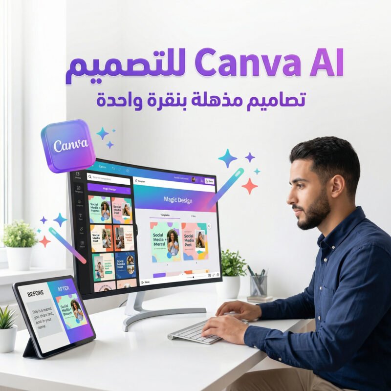 Canva AI - كيف تستخدم Canva AI لتصاميم مذهلة بسرعة