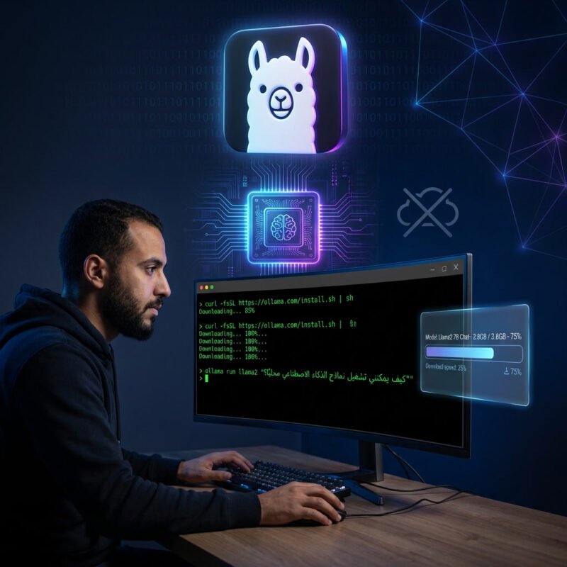 Ollama - تثبيت Ollama لتشغيل نماذج الذكاء الاصطناعي مجاناً