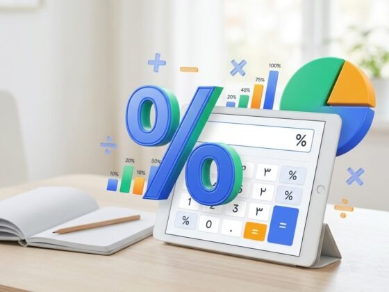 حاسبة النسبة المئوية - حاسبة النسبة المئوية: احسب بسهولة أونلاين