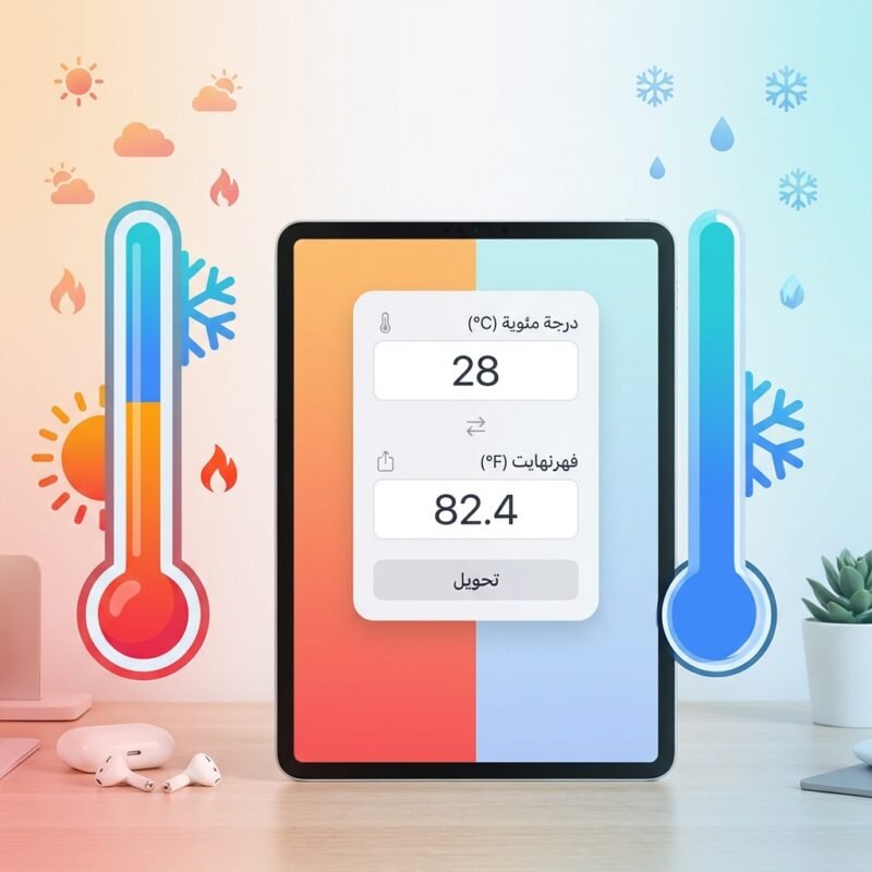 محول درجات الحرارة - محول درجات الحرارة المجاني أونلاين