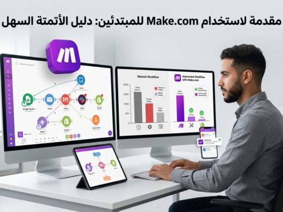 شرح Make.com بالعربي للمبتدئين - 5 خطوات شرح Make.com بالعربي للمبتدئين