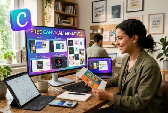 أفضل بدائل Canva المجانية - 6 من أفضل بدائل Canva المجانية لتصميم احترافي